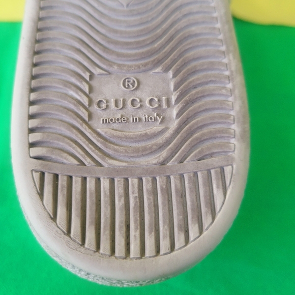 GUCCI ACE LEATHER LOGO STRIPES SNEAKER MEN'S - Picture 5 of 15